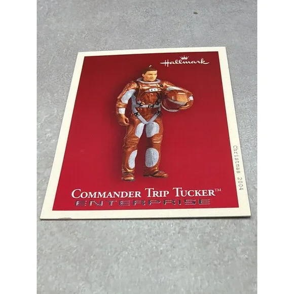 Hallmark Keepsake Ornament Commander Trip Tucker Starfleet Enterprise NX-01 2004 - Picture 7 of 8